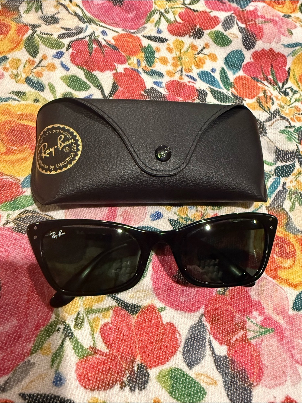 Ray-Ban RB2299 Lady Burbank Cat Eye Sunglasses